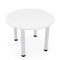 Skutchi Designs 42 in W, 42 in L, 29 in H, Engineered Wood Top, White HAR-RD-42-POST-XD09 - alternate 1